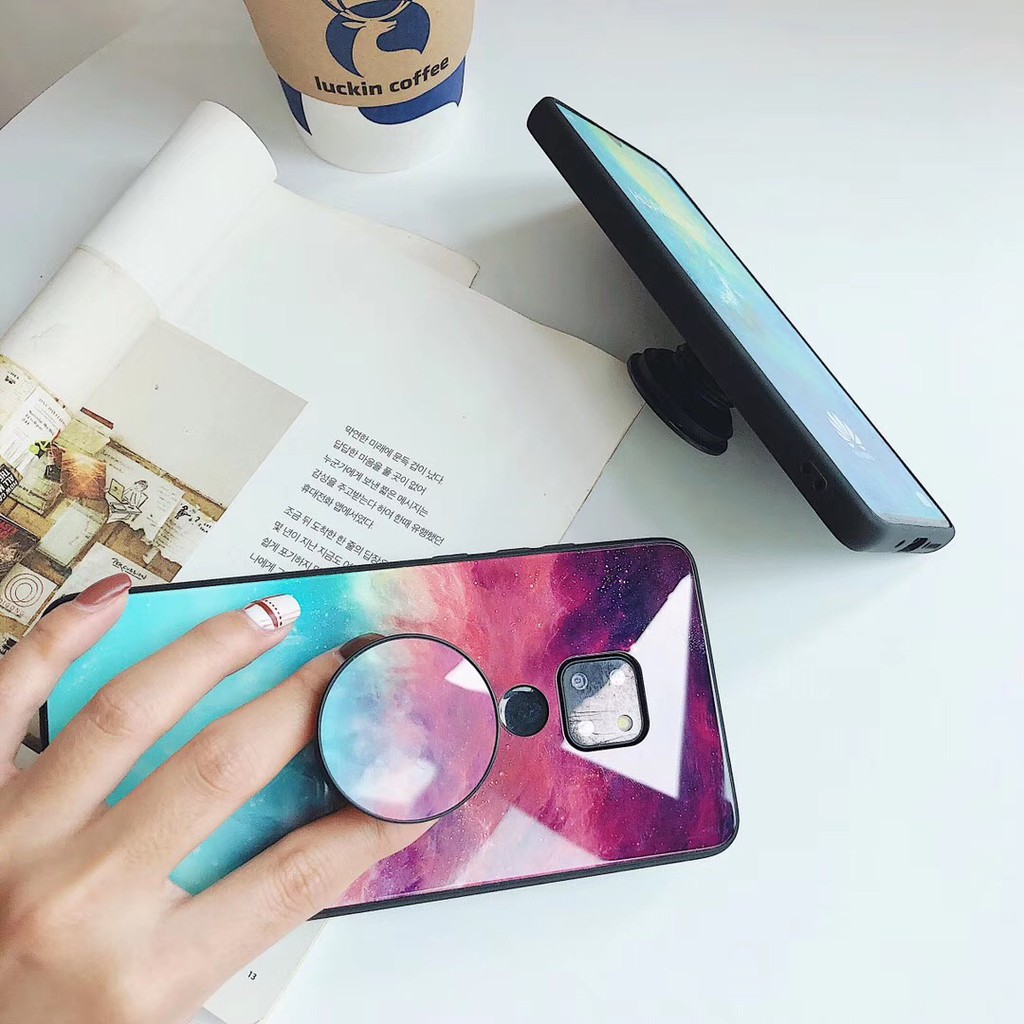 Ốp Lưng Mặt Kính Họa Tiết Bầu Trời Đầy Sao Cho Samsung Galaxy S 10 Note 9 Note 8 S 9 S 8 Plus S 10 E | BigBuy360 - bigbuy360.vn