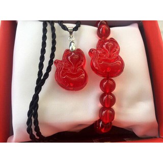 Combo vòng tay + vòng cổ hồ ly (Nhiều màu)