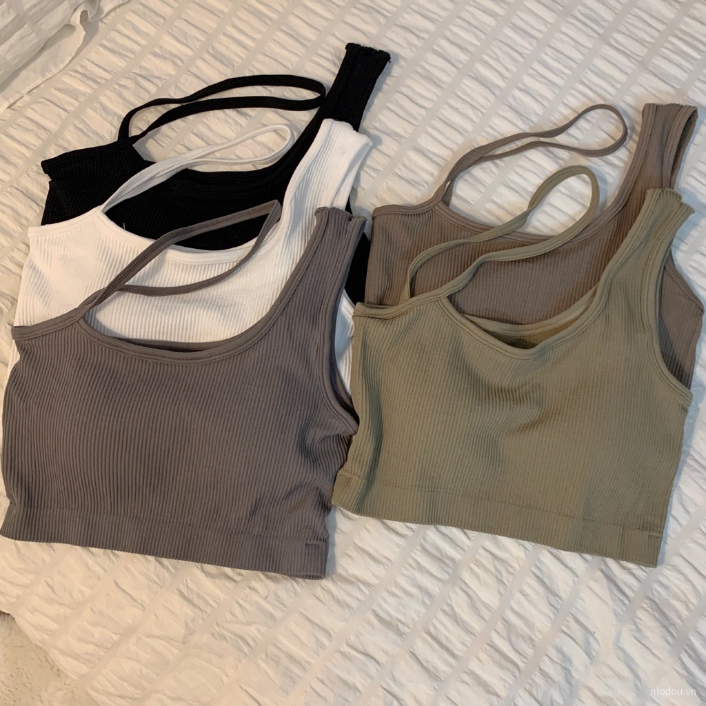 Áo 2 dây kiểu dáng mới có đệm ngực thời trang cho nữ