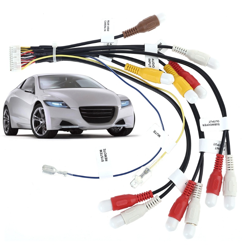 Dây Cáp Chuyển Đổi Âm Thanh Aux Sang Micro RCA Cho Xe Hơi