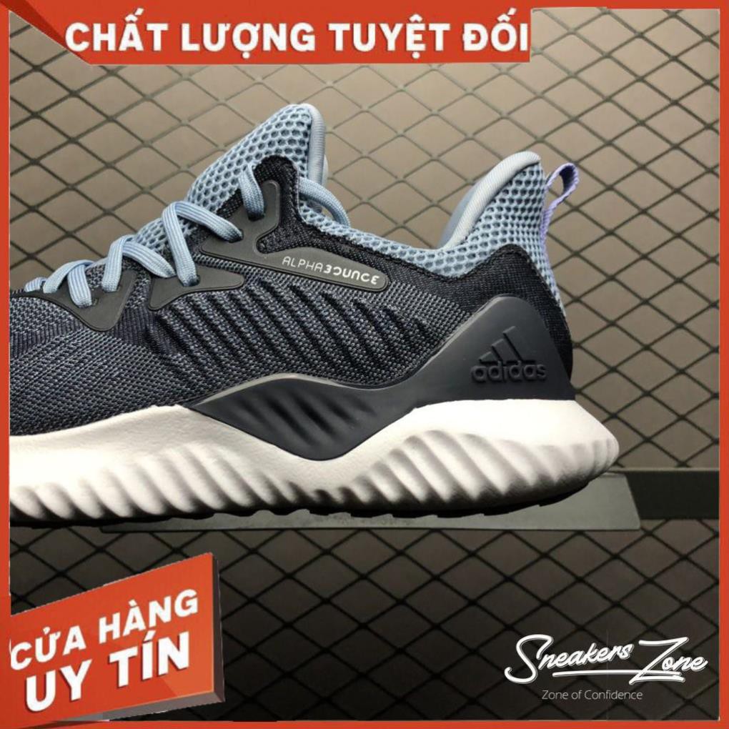 (FREE SHIP + HỘP + QUÀ) Giày thể thao sneaker nam nữ ALPHABOUNCE Beyond 2018 xanh dương xanh nước biển