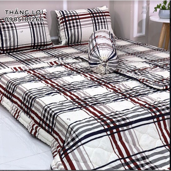 Drap Cotton 100% Thắng Lợi chính hãng Mẫu C07 IN LOGO THẮNG LỢI vệ sinh dễ dàng.