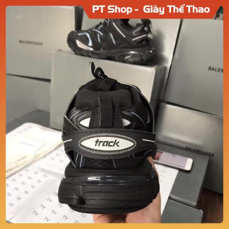 [FreeShip+ Hàng Cao Cấp] Giày Balen track 3.0 đen lé xanh, Giày thể thao nam nữ Full phụ kiện Sneaker