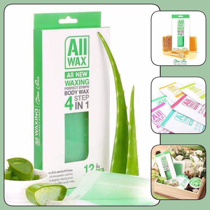 Wax Lông Dạng miếng All Wax All New Perfect Strips Body Wax 4 Step In 1