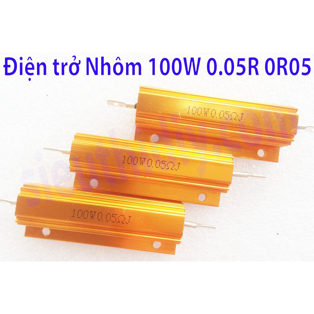 Điện trở công suất Nhôm 100W 1R 2R 0R5 0R2 0R1 0R05 0.5R 0.2R 0.1R 0.05R