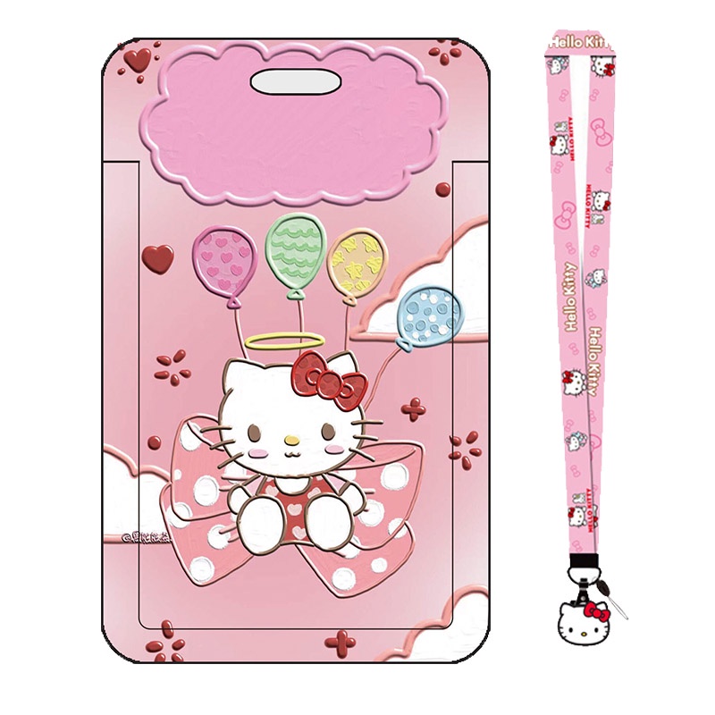 Dây Đeo Thẻ ID/Thẻ ID Họa Tiết Kuromi Dễ Thương