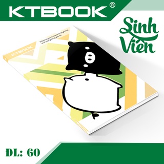 Gói 5 cuốn Tập sinh viên khổ lớn cao cấp Giá Rẻ KTBOOK giấy trắng tốt ĐL 60 gsm - 200 trang