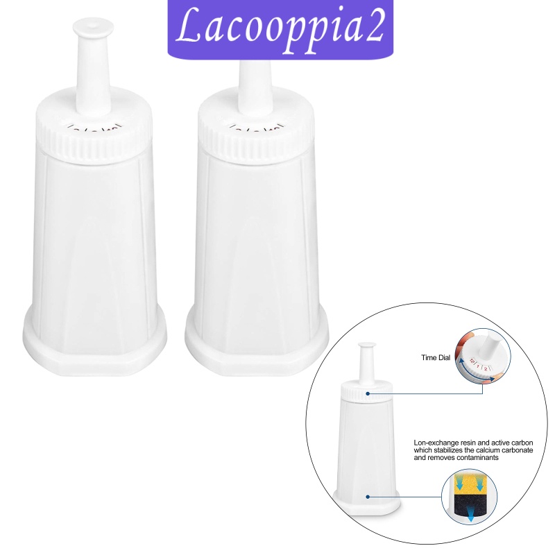 [LACOOPPIA2] 2x Coffee Machine Water Filter Household Coffee Machine Accessory Replaces