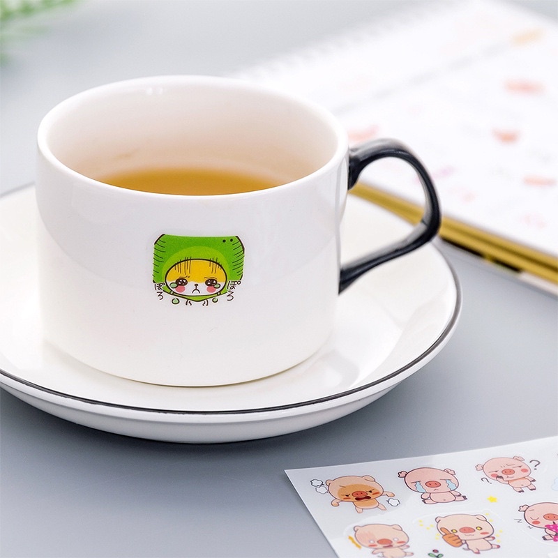 Set 6 tấm sticker dán nhiều hình dễ thương được chọn mẫu