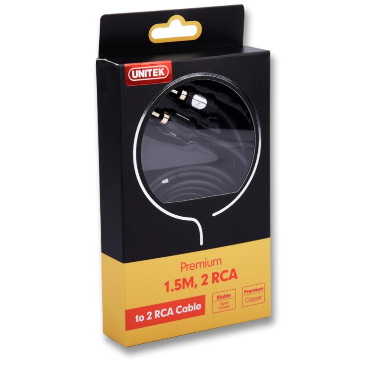 Cáp Loa 2 -&gt; 2 (1.5m) Unitek YC-945BK BH 12 tháng
