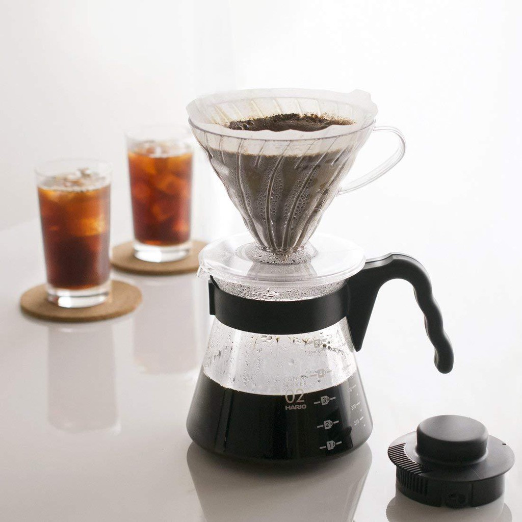 Bộ Pha Cà Phê Pour Over Hario V60 2 Ly - Mã VCSD