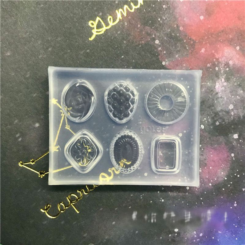 Khuôn Nhựa Làm Mặt Dây Chuyền / Bông Tai Hình Kẹo Mini Diy