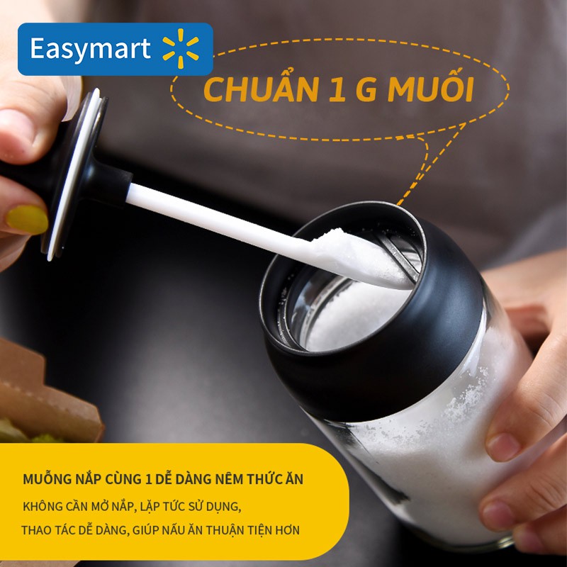 [Bình chứa gia vị 250ml] Thiết kế tích hợp của bình đựng gia vị, bình đựng dầu cọ và nắp muỗng