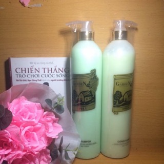 Cặp dầu gội và xả Garden tong 500ml
