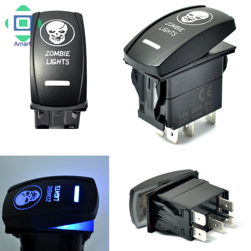 Công tắc điều khiển 5 chấu cho đèn LED dành cho ô tô và thuyền