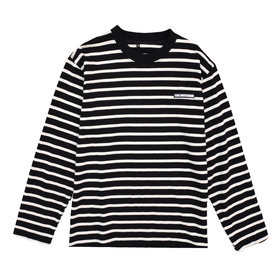 Áo thun sọc localbrand Basic THEBROTHERS tay dài form oversize Unisex