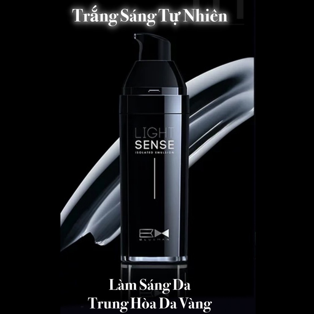 Kem Lót Trang Điểm Light Sense BLUEMAN Che Khuyết Điểm, Nâng Tone Da 30ml