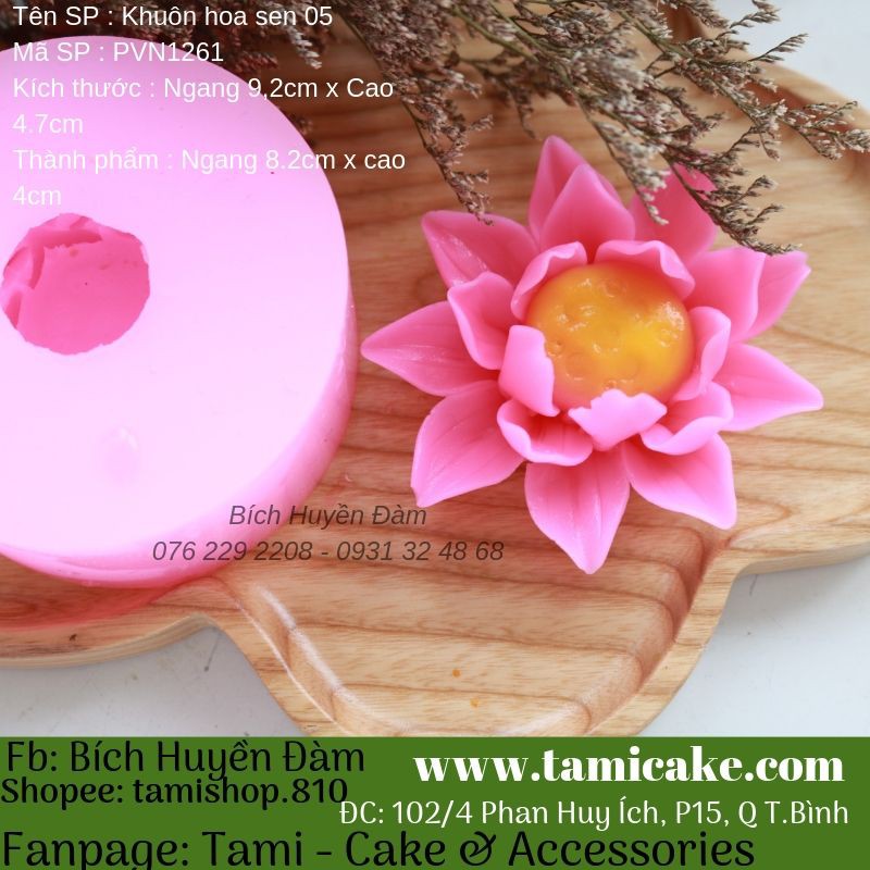 Khuôn silicon hoa sen 05