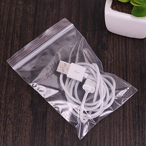 Bộ 100 túi zip trong suốt kiểu dáng tiện dụng