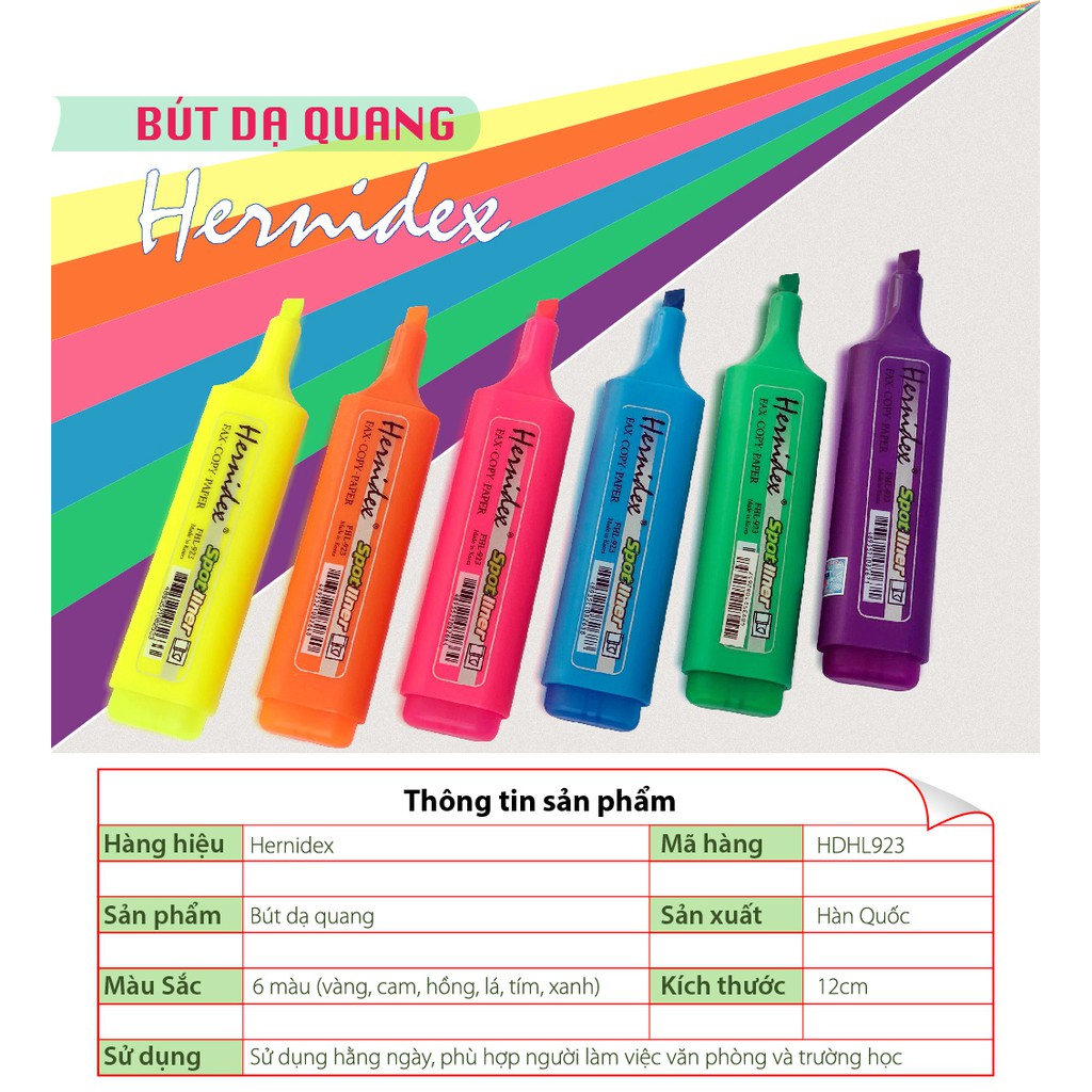 Bút dạ quang Hernidex Spotliner