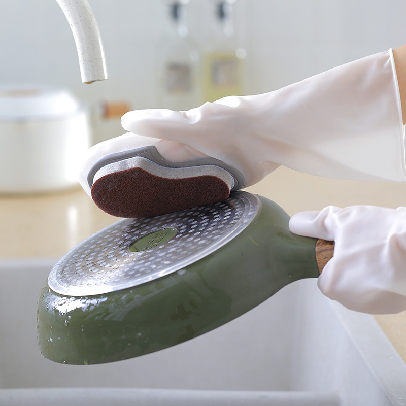 Găng tay đính kèm dụng cụ có rửa 4in1 tiện lợi GD13 màu ngẫu nhiên