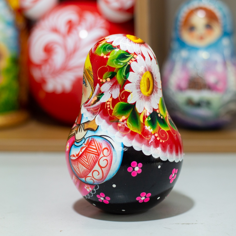 (CỰC ĐẸP VÀ DỄ THƯƠNG) LẬT ĐẬT NGA &quot;CÔ GÁI CHƠI ĐÀN BALALAIKA&quot; 16CM QUÀ LƯU NIỆM NGA CỰC ĐẸP VÀ ĐỘC ĐÁO GIÁ TỐT NHẤT