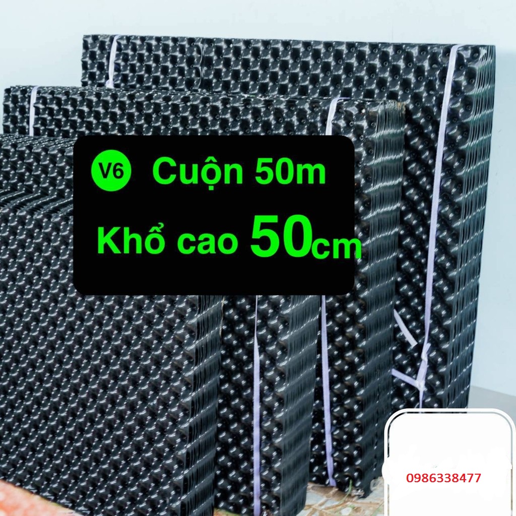 Bầu ươm cây thông minh V6 cao20cm, 30cm, 40cm, 50cm khổ dài 1 mét ươm vườn hoa cây cảnh, cây ăn quả