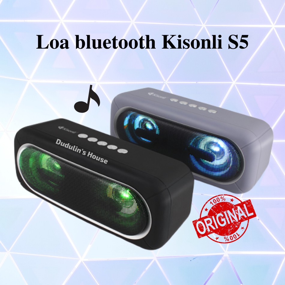 Loa Kisonli Bluetooth S5 - Loa Tích hợp Bluetooth-FM-USB-Thẻ nhớ...