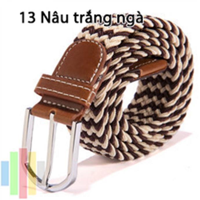 Thắt lưng vải dù co giãn bản 3,5cm - Nhóm màu phối Xịn 👙