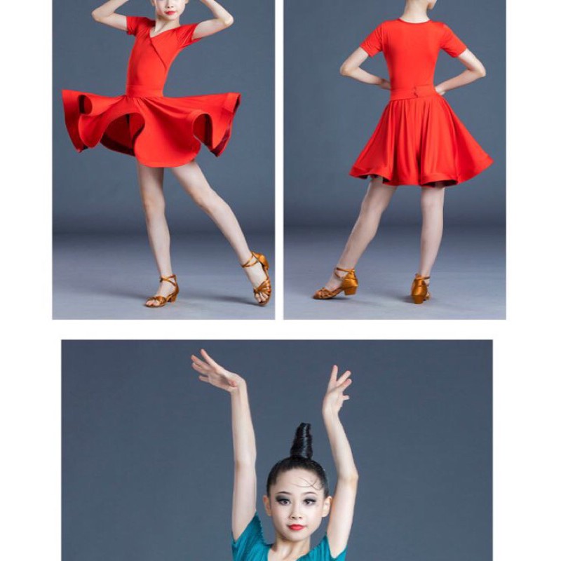 Đầm khiêu vũ latin bé gái