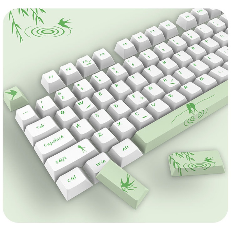 Set 130 Nút Bàn Phím Cơ Chơi Game Màu Cherry Xinh Xắn