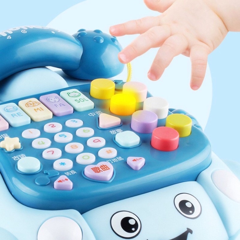 Đồ chơi điện thoại oto phát nhạc, đồ chơi có nhạc phát triển thính giác cho bé loại to