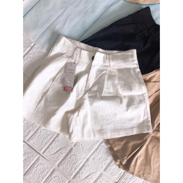 Quần sooc kaki ống rộng chun lưng kiểu Hàn quốc | BigBuy360 - bigbuy360.vn