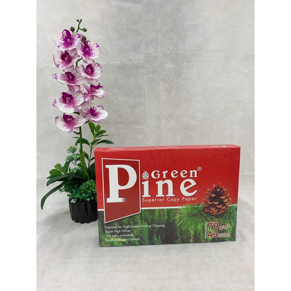 Giấy in, giấy photo Green pine A3, A4, A5 ĐL 70g/m2 ( 500 tờ/1 ram ) Giấy Văn Phòng Giá Rẻ