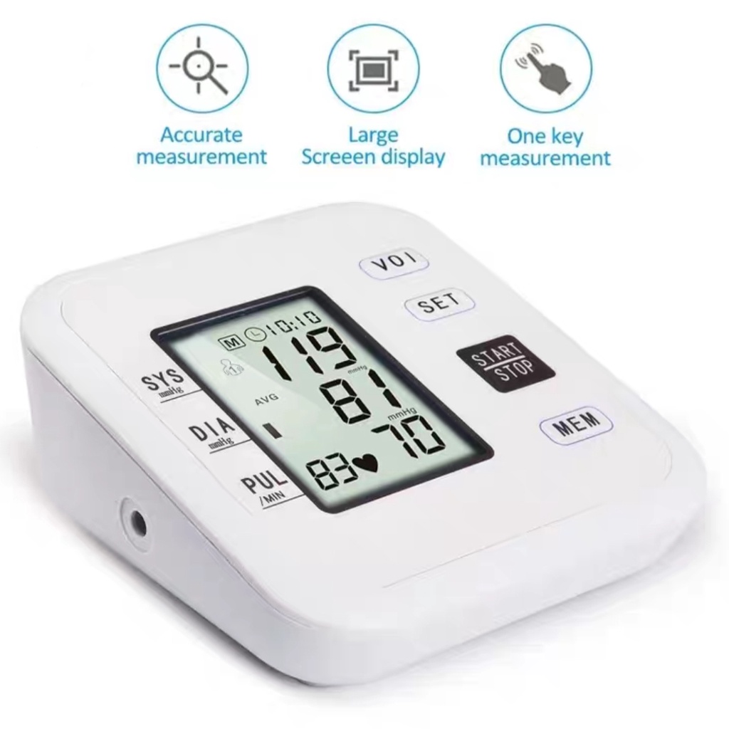 Máy Đo Huyết Áp Bắp Tay  Cổ Tay Loại Tốt Đo Nhịp Tim Màn Hình LCD Đo Nhanh Và Chính Xác Bảo Hành 5 Năm