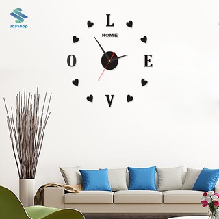 Đồng hồ dán tường diy kiểu dáng love