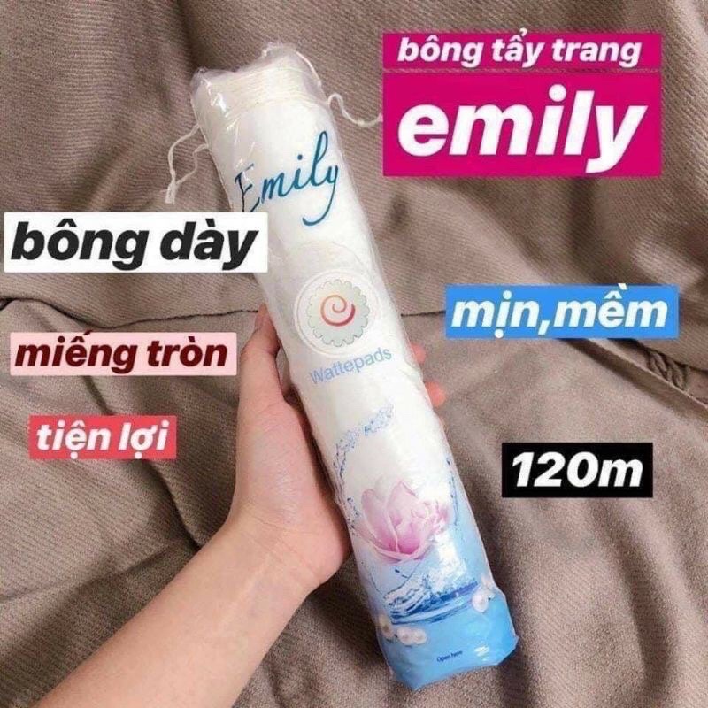 Bông tẩy trang Emily 120 miếng 100% cotton