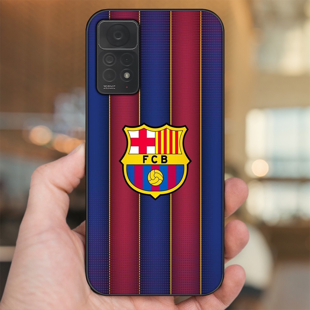 Ốp lưng Xiaomi Redmi Note 11 Pro 4G viền đen in hình Barcelona Barca