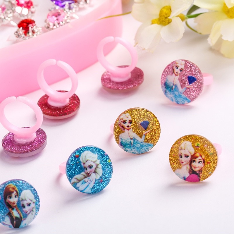 HỘP 50 NHẪN CÔNG CHÚA tuyệt đẹp cho bé 4+ thoả sức làm điệu