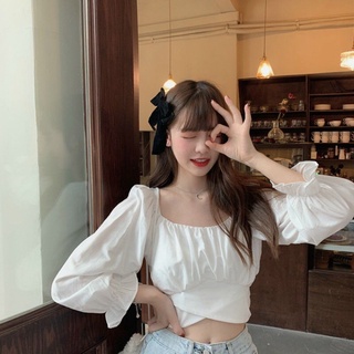 Áo croptop voan nơ eo (kèm ảnh thật khách mặc)