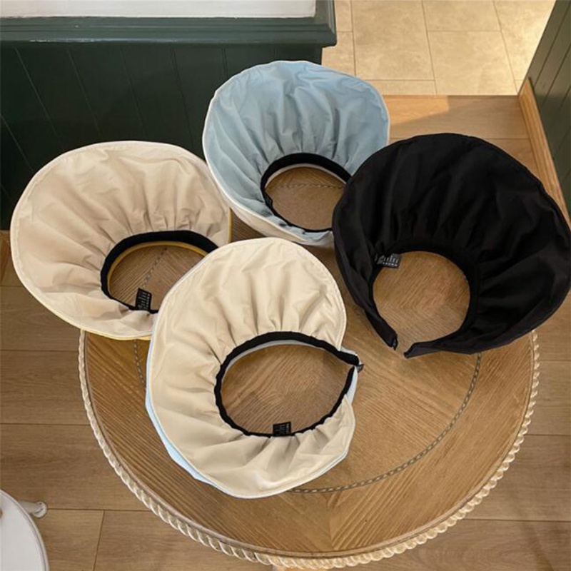 Nón Rộng Vành Che Nắng 2 Trong 1 Thiết Kế Hở Chóp Dễ Phối Đồ Thời Trang Mùa Hè Cho Nữ