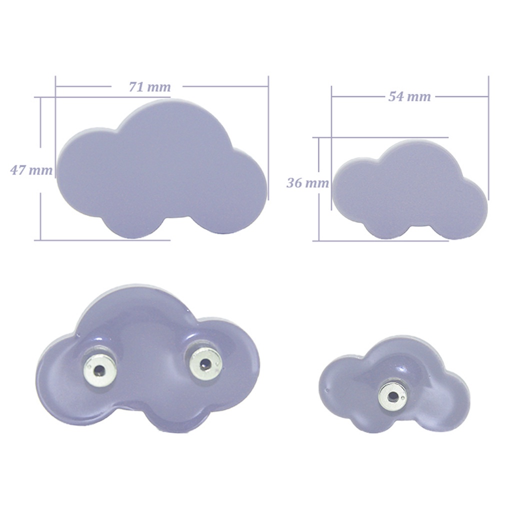 YIYU Bộ 2/ 4/ 6/ 10 tay nắm cửa ngăn kéo tủ quần áo nội thất nhiều màu sắc tùy chọn tiện lợi dành cho bé