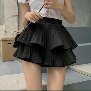 Chân váy xòe xếp ly 2 tầng có quần trong thời trang Ladya Store M963