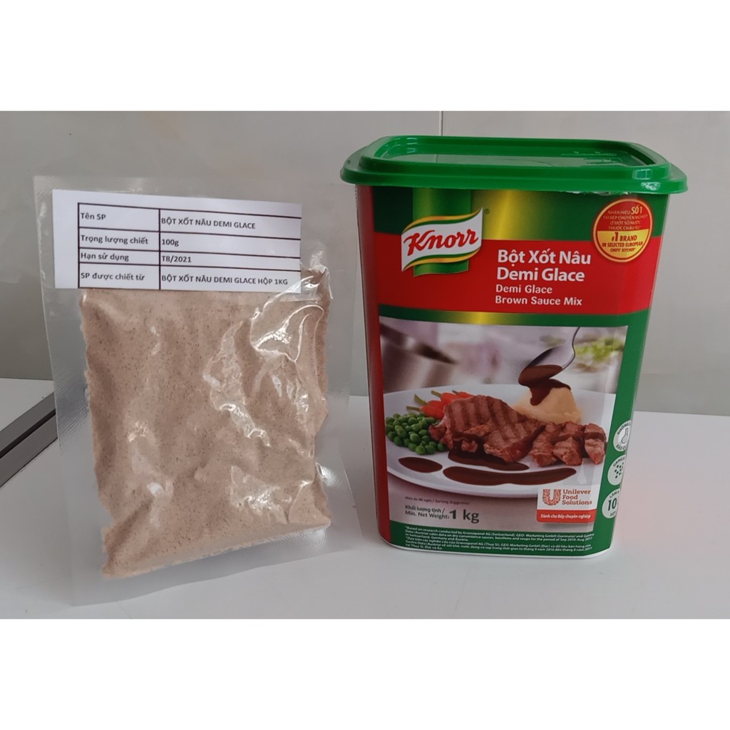 Bột xốt nâu Demi Glace Brown Sauce Mix 100g