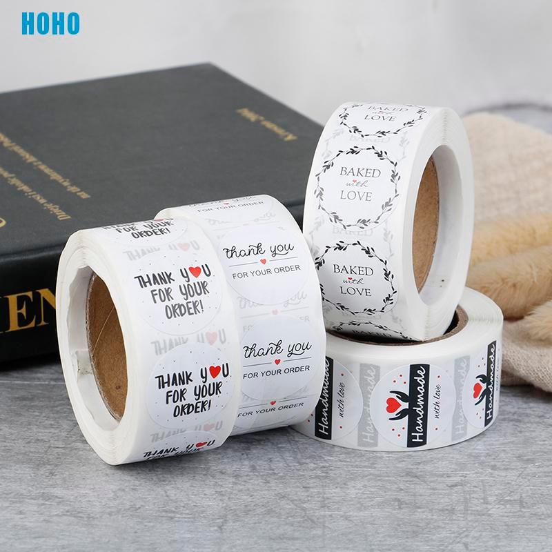 Bộ 2 cuộn hình dán chữ Thank You For Your Order đáng yêu | BigBuy360 - bigbuy360.vn