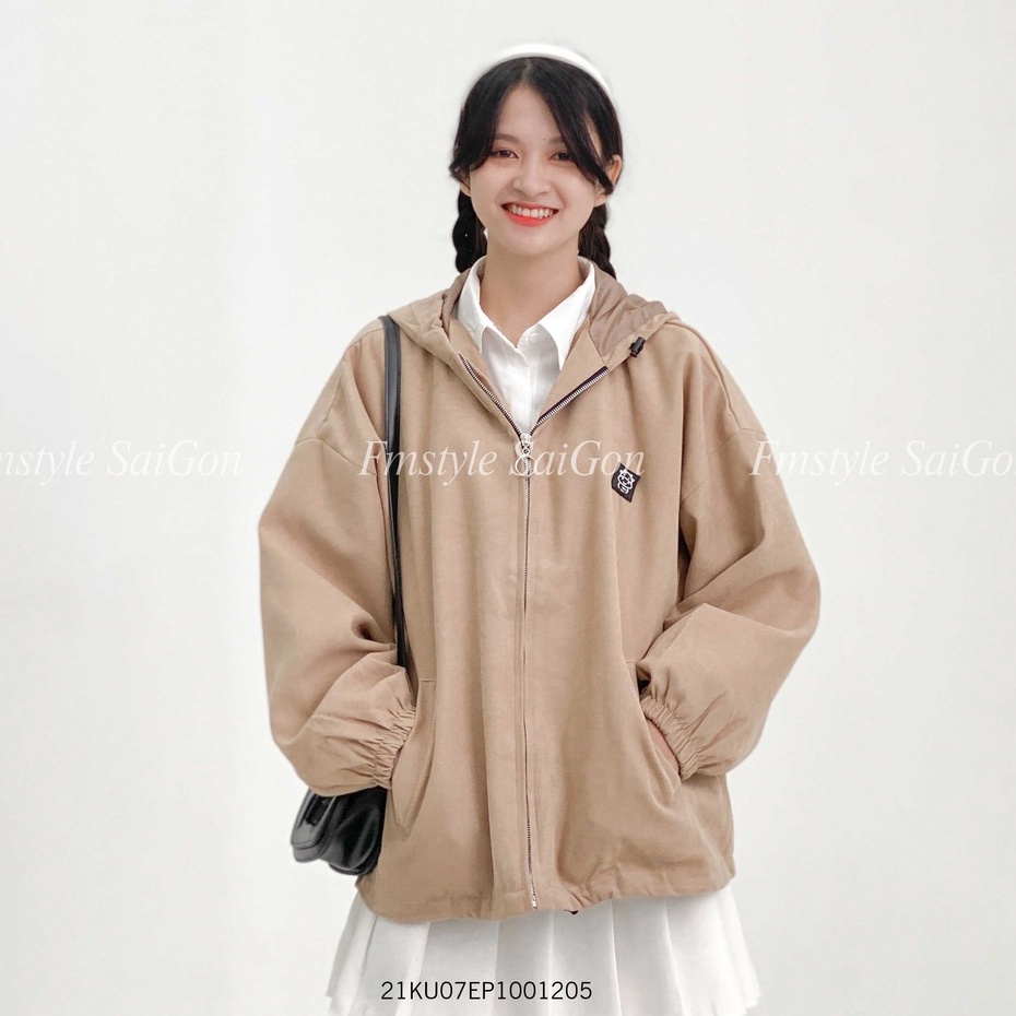 Áo khoác Hoodie rút gấu bò sữa ulzzang unisex thời trang tránh gió VM STYLE 21KU07EP1001