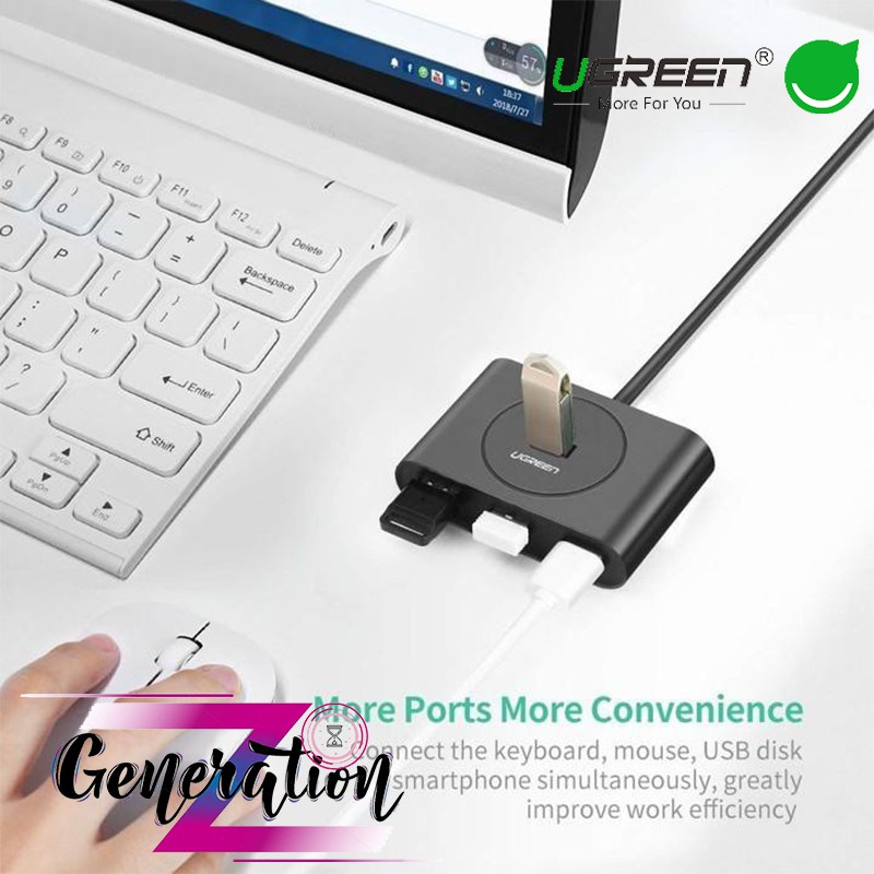 BỘ CHIA 4 CỔNG USB 3.0 UGREEN 20290 - HUB 1-4 USB 3.0 UGREEN 20290