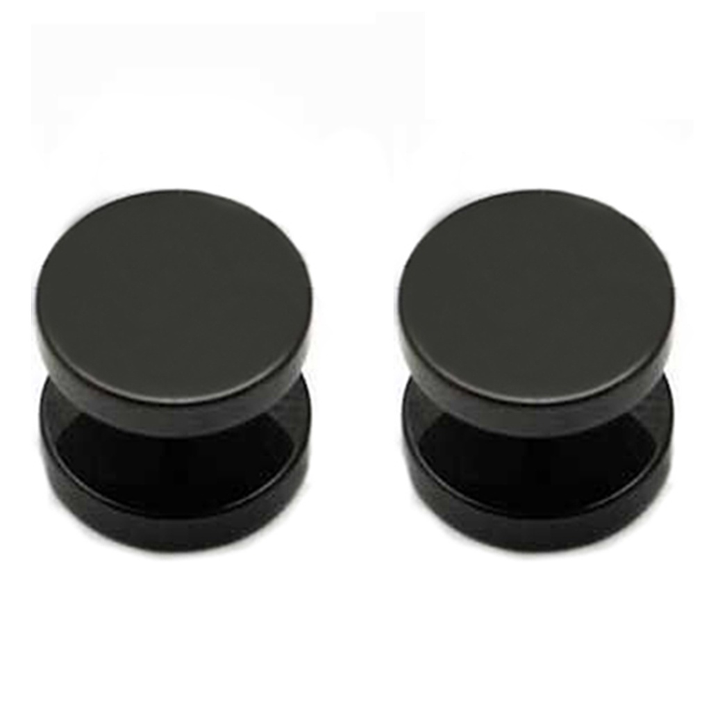 Cặp khuyên tai thép không gỉ thiết kế hình đinh tròn cá tính trẻ trung dành cho nam