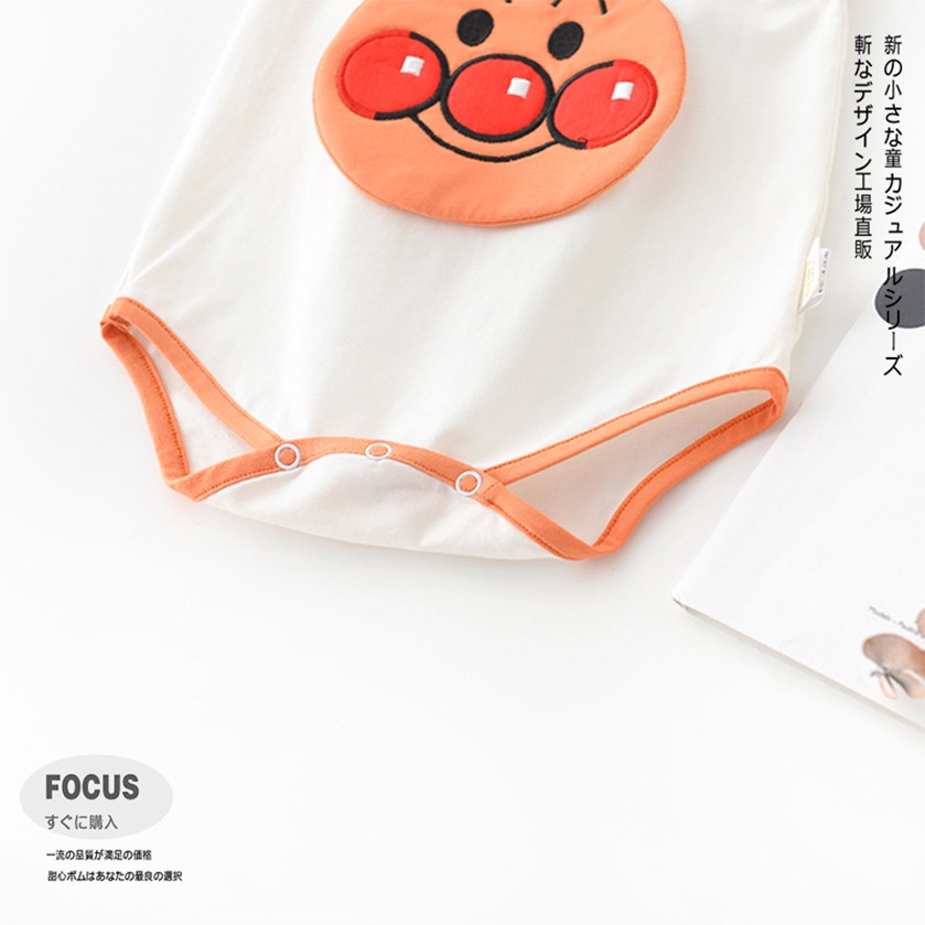 Bộ Áo Liền Quần Không Tay In Họa Tiết Hoạt Hình Thời Trang Mùa Hè Dễ Thương Cho Bé 0-18 Tháng Tuổi