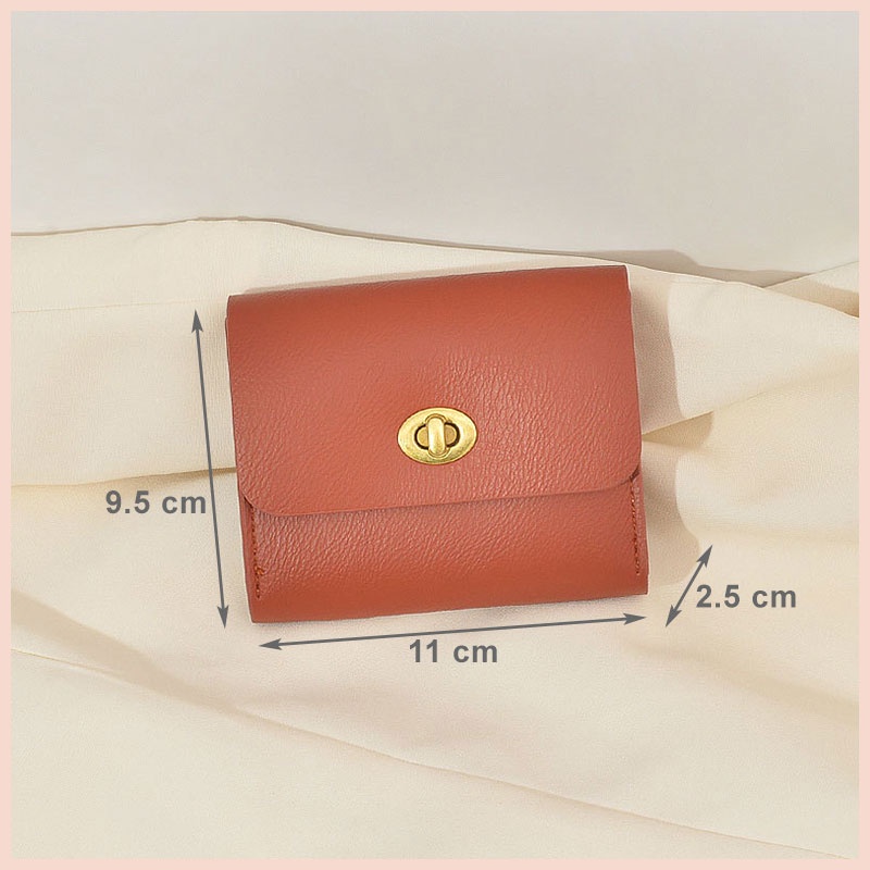 Ví nữ mini đựng thẻ cầm tay card holder da nhiều ngăn cao cấp W192 Micocah chính hãng